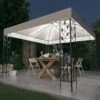 Gazebo Con Luci LED A Stringa 3x3 M Bianco -Garden Home gazebo con luci led a stringa 3x3 m bianco