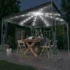 Gazebo Con Stringa Di Luci LED 300x300 Cm Antracite 9 Gazebo Con Stringa Di Luci LED 300x300 Cm Antracite -Garden Home gazebo con stringa di luci led 300x300 cm antracite