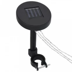 Gazebo Con Stringa Di Luci LED 300x300 Cm Antracite Alluminio -Garden Home gazebo con stringa di luci led 300x300 cm antracite alluminio 5