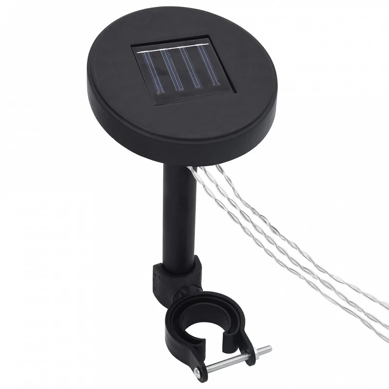 Gazebo Con Stringa Di Luci LED 300x300 Cm Crema In Alluminio 6 Gazebo Con Stringa Di Luci LED 300x300 Cm Crema In Alluminio - immagine 6