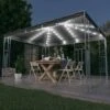 Gazebo Con Stringa Di Luci LED 400x300 Cm Antracite 8 Gazebo Con Stringa Di Luci LED 400x300 Cm Antracite -Garden Home gazebo con stringa di luci led 400x300 cm antracite