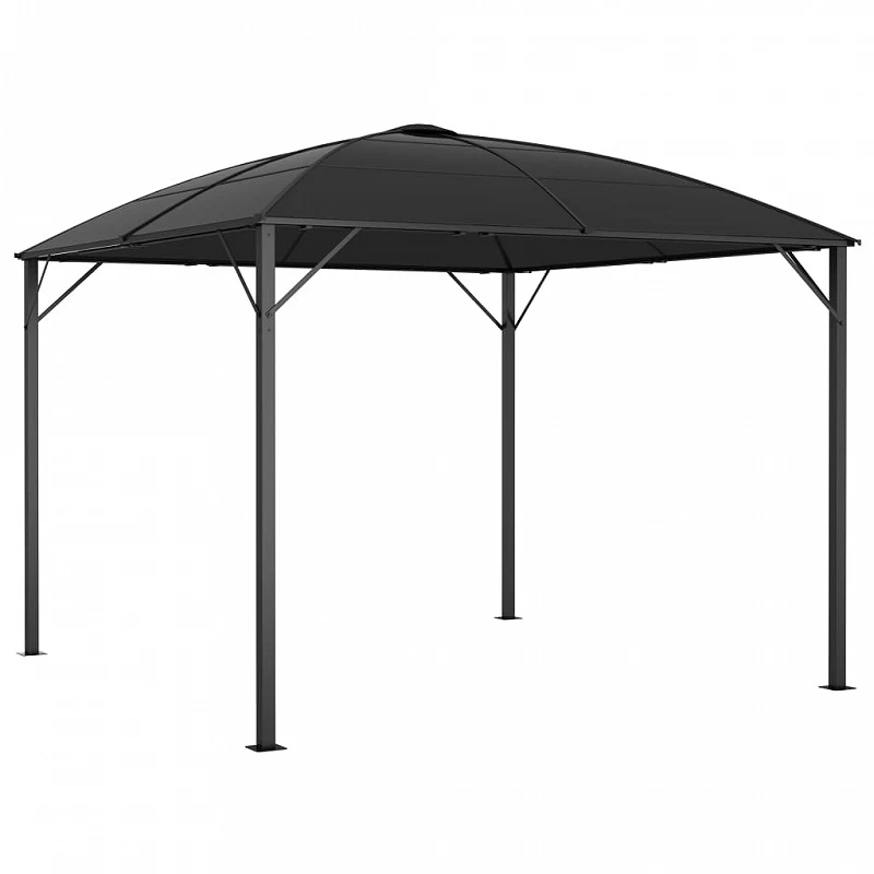 Gazebo Con Tende 300x300x265 Cm Antracite 6 Gazebo Con Tende 300x300x265 Cm Antracite - immagine 6