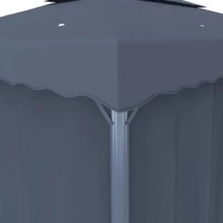 Gazebo Con Tende E Stringa Di Luci LED 3x3 M Antracite 15 Gazebo Con Tende E Stringa Di Luci LED 3x3 M Antracite -Garden Home gazebo con tende e stringa di luci led 3x3 m antracite 6