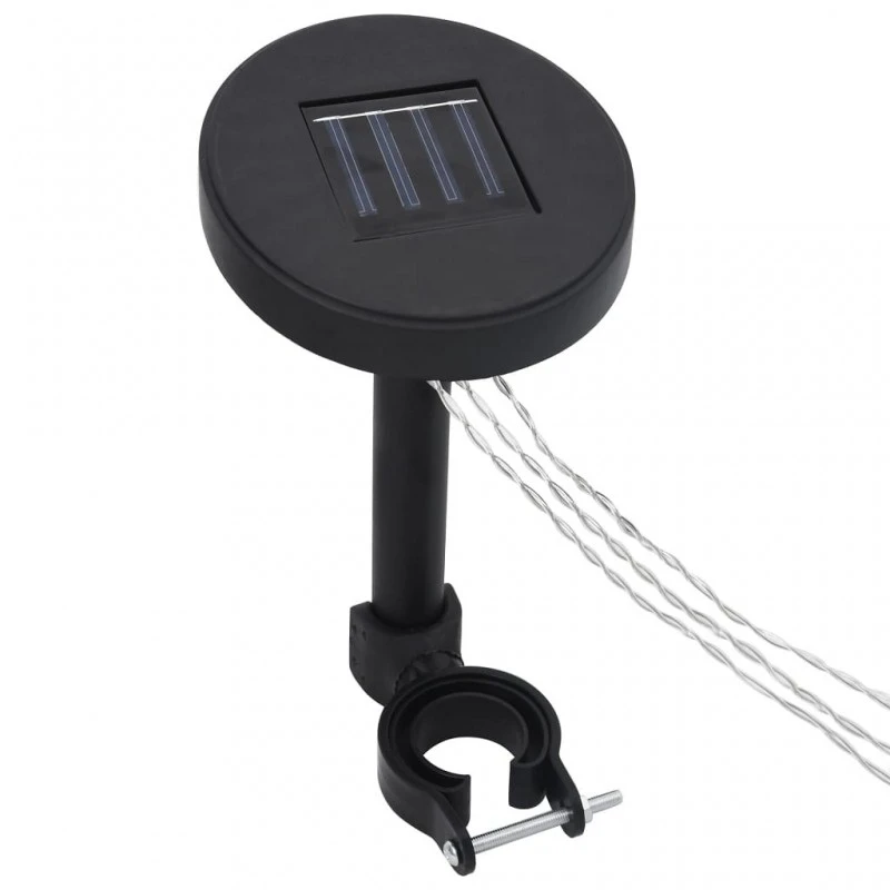 Gazebo Con Tende E Stringa Di Luci LED 3x3 M Antracite 8 Gazebo Con Tende E Stringa Di Luci LED 3x3 M Antracite - immagine 8