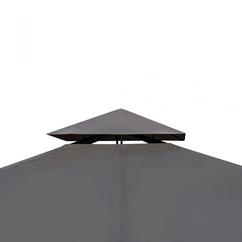 Gazebo Con Tetto 3x4 M Grigio Scuro 3 Gazebo Con Tetto 3x4 M Grigio Scuro - immagine 3