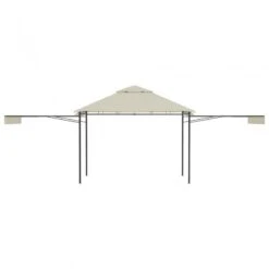 Gazebo Con Tetto Doppio Estendibile 3x3x2,75 M Crema 180 G/m² -Garden Home gazebo con tetto doppio estendibile 3x3x275 m crema 180 g m 3