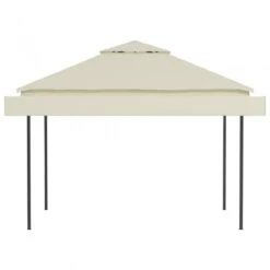 Gazebo Con Tetto Doppio Estendibile 3x3x2,75 M Crema 180 G/m² -Garden Home gazebo con tetto doppio estendibile 3x3x275 m crema 180 g m 4