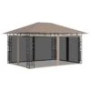Gazebo Con Zanzariera 4x3x2,73 M Talpa 180 G/m² 13 Gazebo Con Zanzariera 4x3x2,73 M Talpa 180 G/m² -Garden Home gazebo con zanzariera 4x3x273 m talpa 180 g m