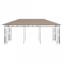 Gazebo Con Zanzariera 6x3x2,73 M Talpa 180 G/m² 8 Gazebo Con Zanzariera 6x3x2,73 M Talpa 180 G/m² -Garden Home gazebo con zanzariera 6x3x273 m talpa 180 g m 2