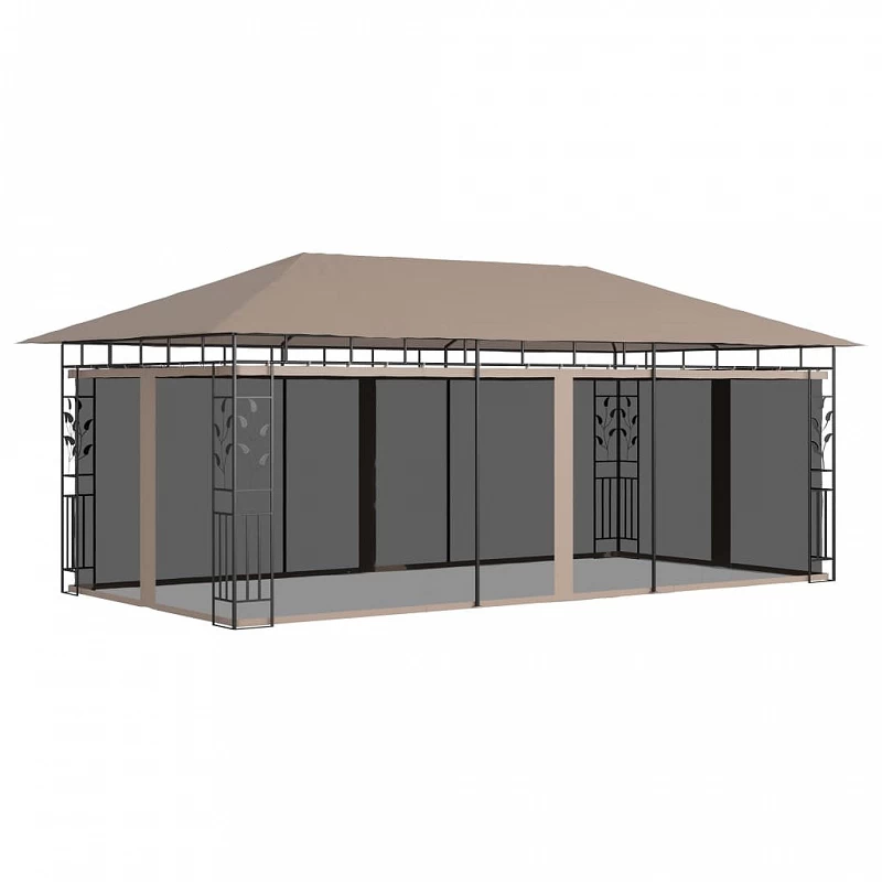 Gazebo Con Zanzariera 6x3x2,73 M Talpa 180 G/m² 1 Gazebo Con Zanzariera 6x3x2,73 M Talpa 180 G/m²