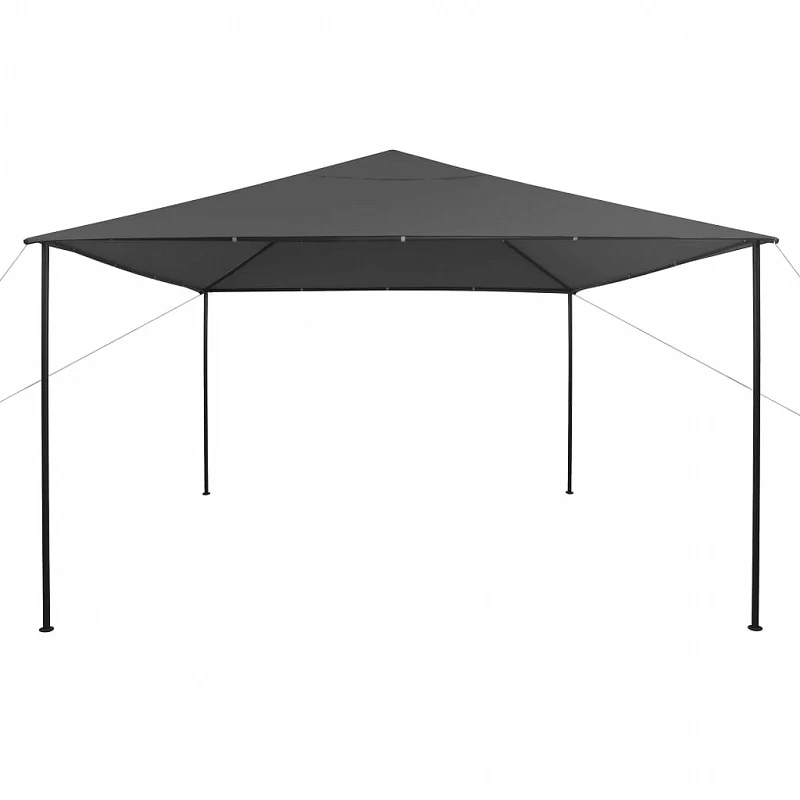 Gazebo Da Giardino 4x4x3 M Antracite 180 G/m² 2 Gazebo Da Giardino 4x4x3 M Antracite 180 G/m² - immagine 2