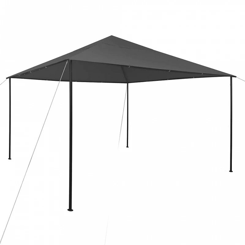 Gazebo Da Giardino 4x4x3 M Antracite 180 G/m² 1 Gazebo Da Giardino 4x4x3 M Antracite 180 G/m²
