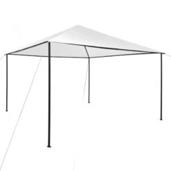 Gazebo Da Giardino 4x4x3 M Bianco 180 G/m²