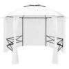 Gazebo Da Giardino Con Tende 360x312x265 Cm Bianco 180 G/m² 15 Gazebo Da Giardino Con Tende 360x312x265 Cm Bianco 180 G/m² -Garden Home gazebo da giardino con tende 360x312x265 cm bianco 180 g m