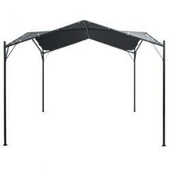 Gazebo Padiglione Tenda Tettoia 3x3 M Acciaio Antracite 8 Gazebo Padiglione Tenda Tettoia 3x3 M Acciaio Antracite -Garden Home gazebo padiglione tenda tettoia 3x3 m acciaio antracite 1