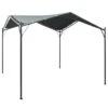 Gazebo Padiglione Tenda Tettoia 3x3 M Acciaio Antracite -Garden Home gazebo padiglione tenda tettoia 3x3 m acciaio antracite