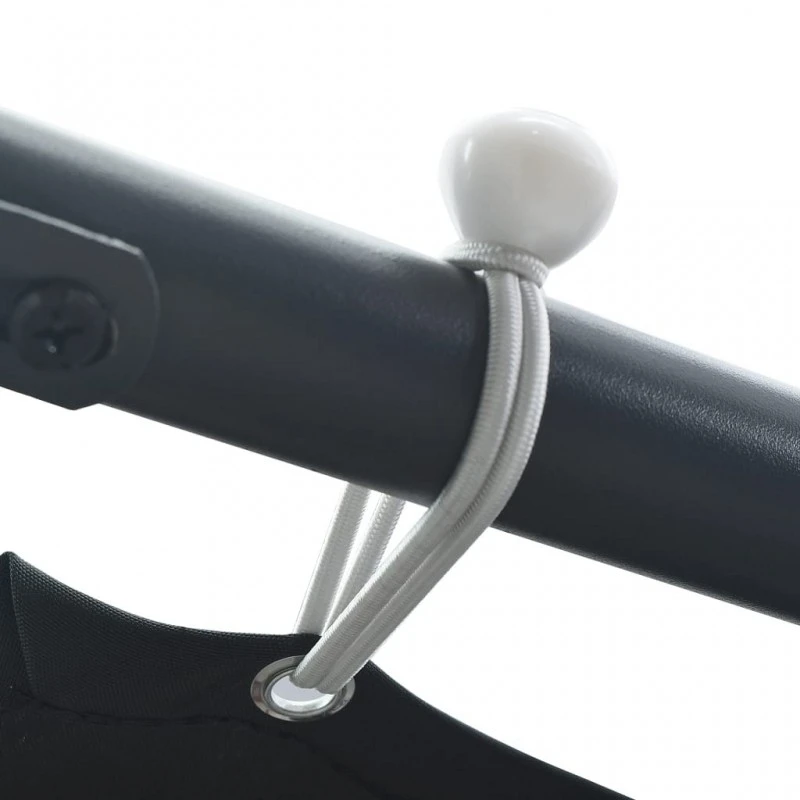 Gazebo Padiglione Tenda Tettoia 3x3 M Acciaio Antracite 4 Gazebo Padiglione Tenda Tettoia 3x3 M Acciaio Antracite - immagine 4