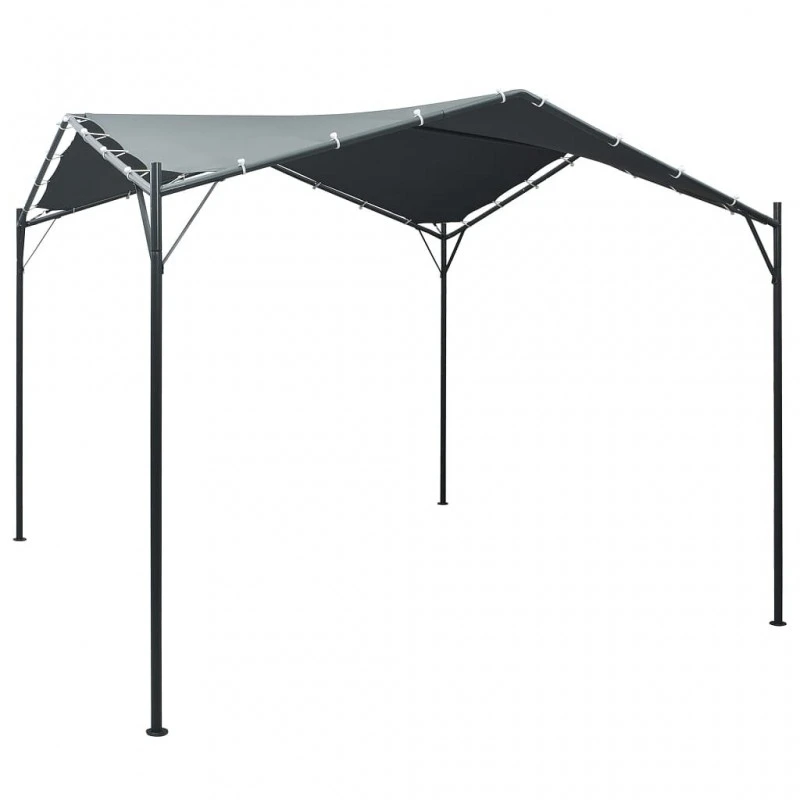 Gazebo Padiglione Tenda Tettoia 3x3 M Acciaio Antracite 1 Gazebo Padiglione Tenda Tettoia 3x3 M Acciaio Antracite