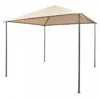 Gazebo Padiglione Tenda Tettoia 3x3 M Acciaio Beige 15 Gazebo Padiglione Tenda Tettoia 3x3 M Acciaio Beige -Garden Home gazebo padiglione tenda tettoia 3x3 m acciaio beige
