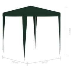 Gazebo Per Feste Professionale 2x2 M Verde -Garden Home gazebo per feste professionale 2x2 m verde 5