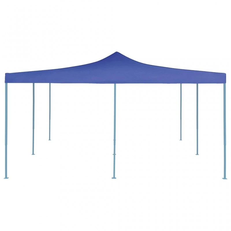 Gazebo Pieghevole 5x5 M Blu 2 Gazebo Pieghevole 5x5 M Blu - immagine 2