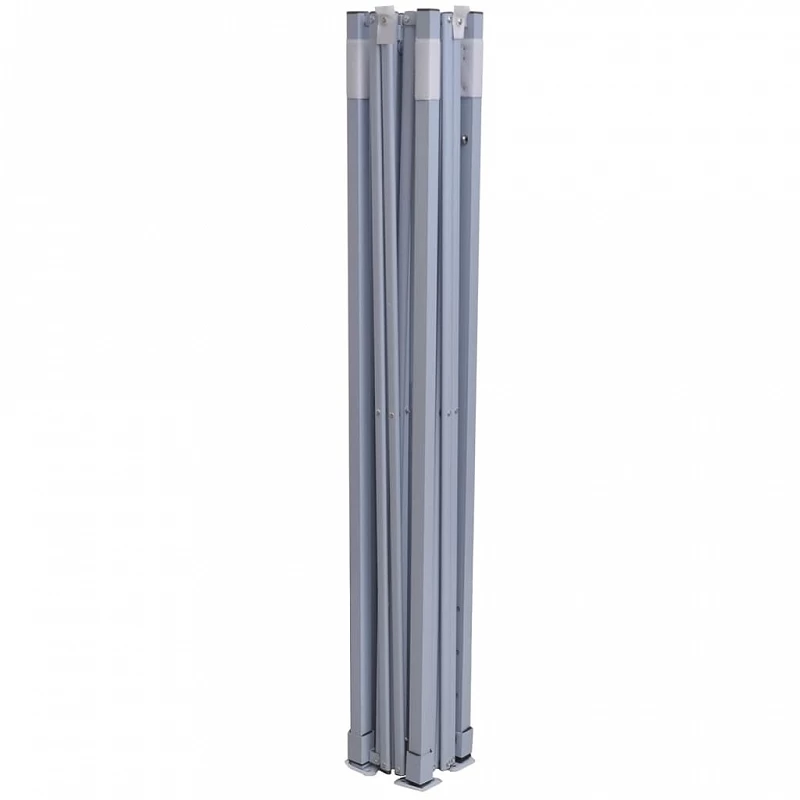 Gazebo Pieghevole Professionale 4 Pareti 2x2m Acciaio Blu 7 Gazebo Pieghevole Professionale 4 Pareti 2x2m Acciaio Blu - immagine 7