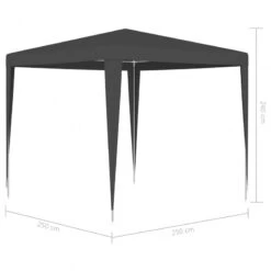 Gazebo Professionale 2,5x2,5 M Antracite 90 G/m² -Garden Home gazebo professionale 25x25 m antracite 90 g m 5