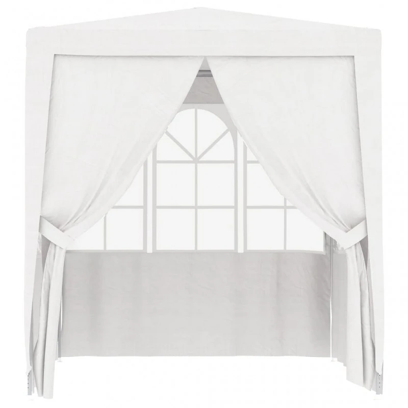 Gazebo Professionale Con Pareti 2,5x2,5 M Bianco 90 G/m² 2 Gazebo Professionale Con Pareti 2,5x2,5 M Bianco 90 G/m² - immagine 2