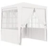 Gazebo Professionale Con Pareti 2,5x2,5 M Bianco 90 G/m² -Garden Home gazebo professionale con pareti 25x25 m bianco 90 g m