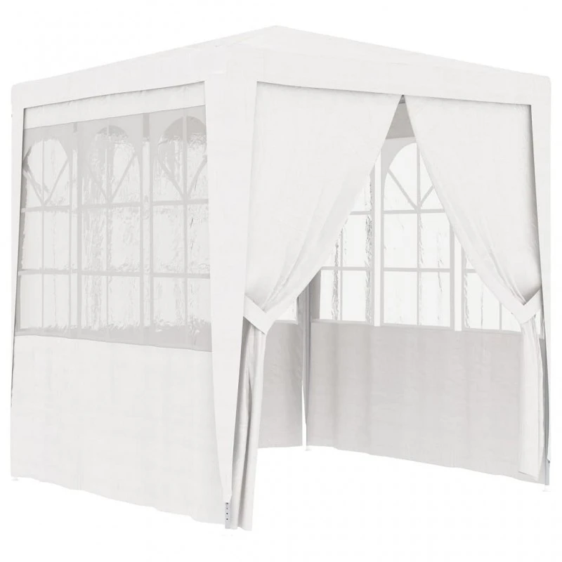 Gazebo Professionale Con Pareti 2,5x2,5 M Bianco 90 G/m² 1 Gazebo Professionale Con Pareti 2,5x2,5 M Bianco 90 G/m²