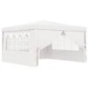 Gazebo Professionale Con Pareti 4x4 M Bianco 90 G/m² -Garden Home gazebo professionale con pareti 4x4 m bianco 90 g m
