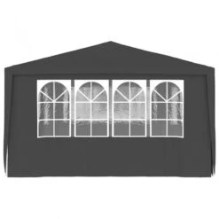 Gazebo Professionale Con Pareti 4x6 M Antracite 90 G/m² 11 Gazebo Professionale Con Pareti 4x6 M Antracite 90 G/m² -Garden Home gazebo professionale con pareti 4x6 m antracite 90 g m 3