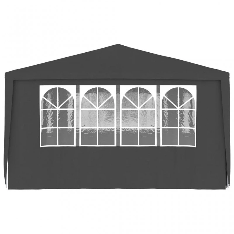 Gazebo Professionale Con Pareti 4x6 M Antracite 90 G/m² 4 Gazebo Professionale Con Pareti 4x6 M Antracite 90 G/m² - immagine 4