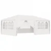 Gazebo Professionale Con Pareti 4x6 M Bianco 90 G/m² -Garden Home gazebo professionale con pareti 4x6 m bianco 90 g m