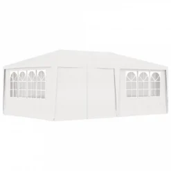 Gazebo Professionale Con Pareti 4x6 M Bianco 90 G/m² 9 Gazebo Professionale Con Pareti 4x6 M Bianco 90 G/m² -Garden Home gazebo professionale con pareti 4x6 m bianco 90 g m 2