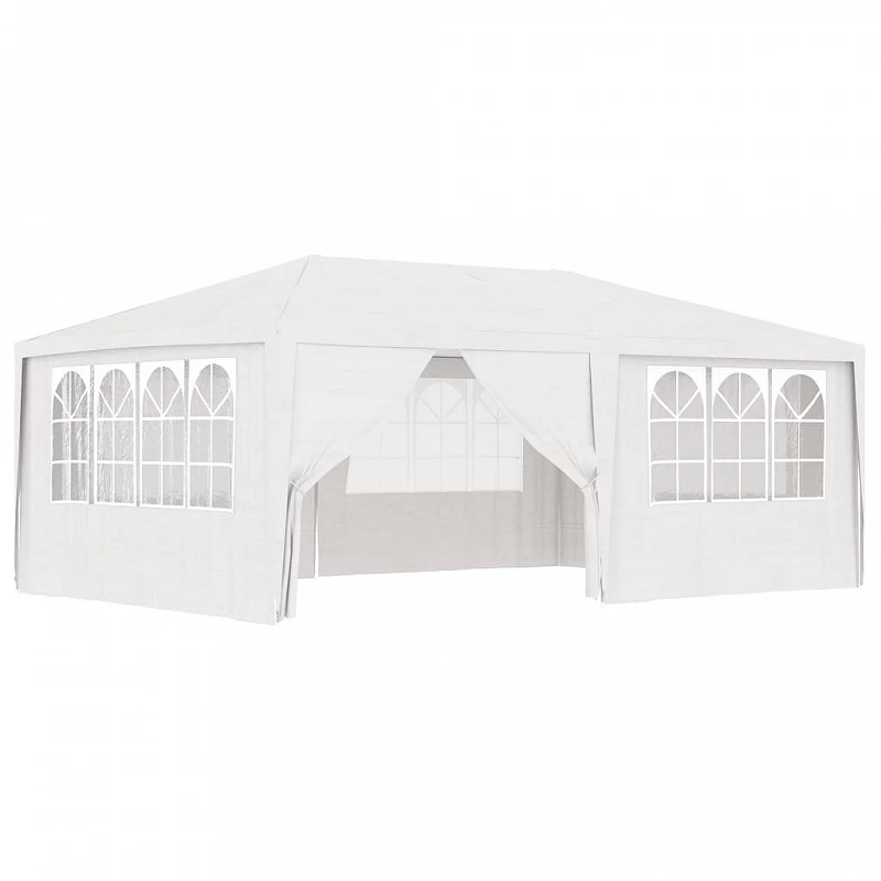 Gazebo Professionale Con Pareti 4x6 M Bianco 90 G/m² 1 Gazebo Professionale Con Pareti 4x6 M Bianco 90 G/m²