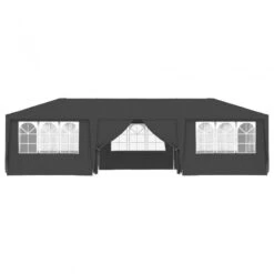 Gazebo Professionale Con Pareti 4x9 M Antracite 90 G/m² -Garden Home gazebo professionale con pareti 4x9 m antracite 90 g m 2
