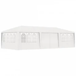 Gazebo Professionale Con Pareti 4x9 M Bianco 90 G/m²