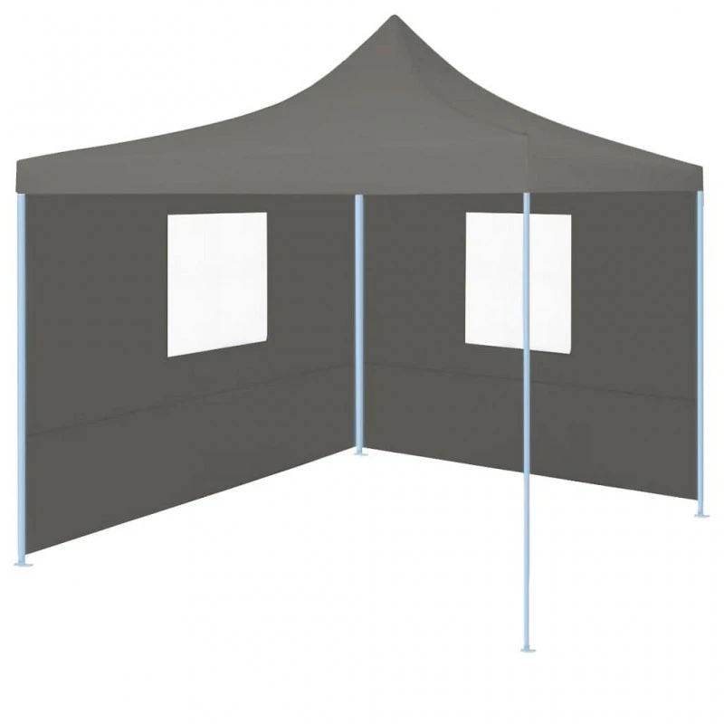 Gazebo Professionale Pieghevole 2 Pareti 2x2m Acciaio Antracite 1 Gazebo Professionale Pieghevole 2 Pareti 2x2m Acciaio Antracite
