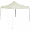 Gazebo Professionale Pieghevole 2x2 M In Acciaio Crema