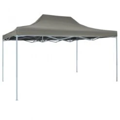 Gazebo Professionale Pieghevole 3x4m In Acciaio Antracite