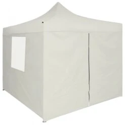Gazebo Professionale Pieghevole Con 4 Pareti 2x2m Acciaio Crema 11 Gazebo Professionale Pieghevole Con 4 Pareti 2x2m Acciaio Crema -Garden Home gazebo professionale pieghevole con 4 pareti 2x2m acciaio crema 2