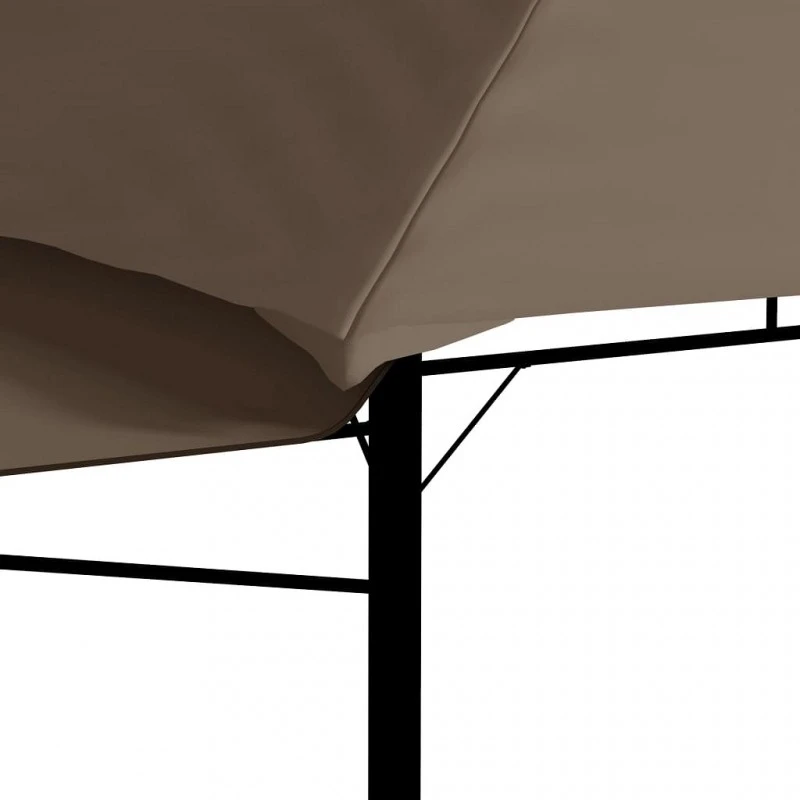 Gazebo Tetto Doppio Estendibile 3x3x2,75m Grigio Talpa 180g/m² 8 Gazebo Tetto Doppio Estendibile 3x3x2,75m Grigio Talpa 180g/m² - immagine 8