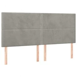 Giroletto A Molle Con Materasso Grigio Chiaro 180x200cm Velluto 12 Giroletto A Molle Con Materasso Grigio Chiaro 180x200cm Velluto -Garden Home giroletto a molle con materasso grigio chiaro 180x200cm velluto 5