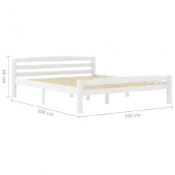 Giroletto Bianco In Massello Di Pino 160x200 Cm -Garden Home giroletto bianco in massello di pino 160x200 cm 5