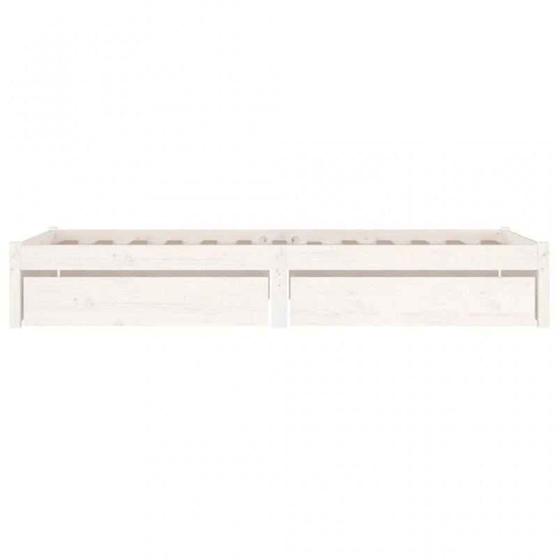 Giroletto Con Cassetti Bianco 100x200 Cm 6 Giroletto Con Cassetti Bianco 100x200 Cm - immagine 6