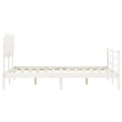 Giroletto Con Testiera Bianco 120x200 Cm In Legno Massello -Garden Home giroletto con testiera bianco 120x200 cm in legno massello 6