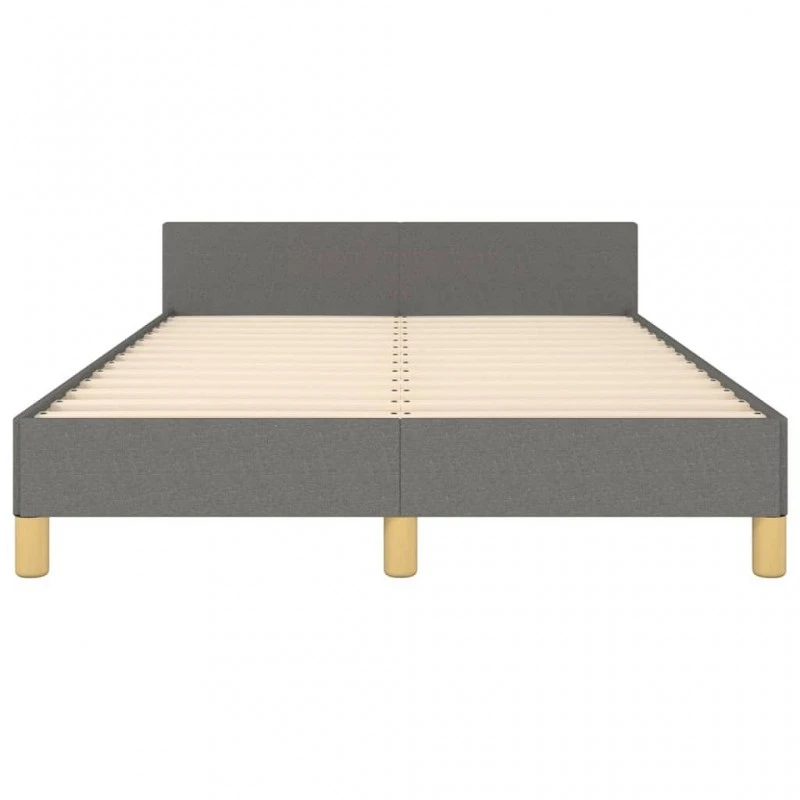 Giroletto Con Testiera Grigio Scuro 120x200 Cm In Tessuto 6 Giroletto Con Testiera Grigio Scuro 120x200 Cm In Tessuto - immagine 6