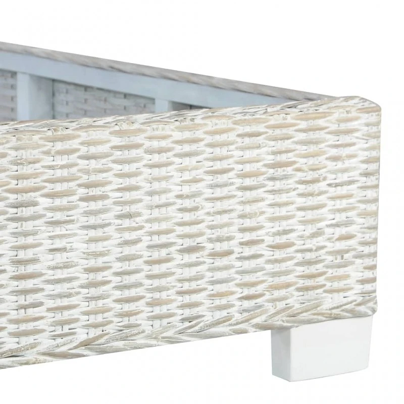 Giroletto Grigio In Rattan Naturale 180x200 Cm 5 Giroletto Grigio In Rattan Naturale 180x200 Cm - immagine 5