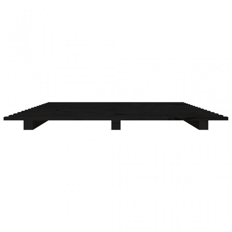 Giroletto Nero 150x200 Cm In Legno Massello Di Pino 5 Giroletto Nero 150x200 Cm In Legno Massello Di Pino - immagine 5